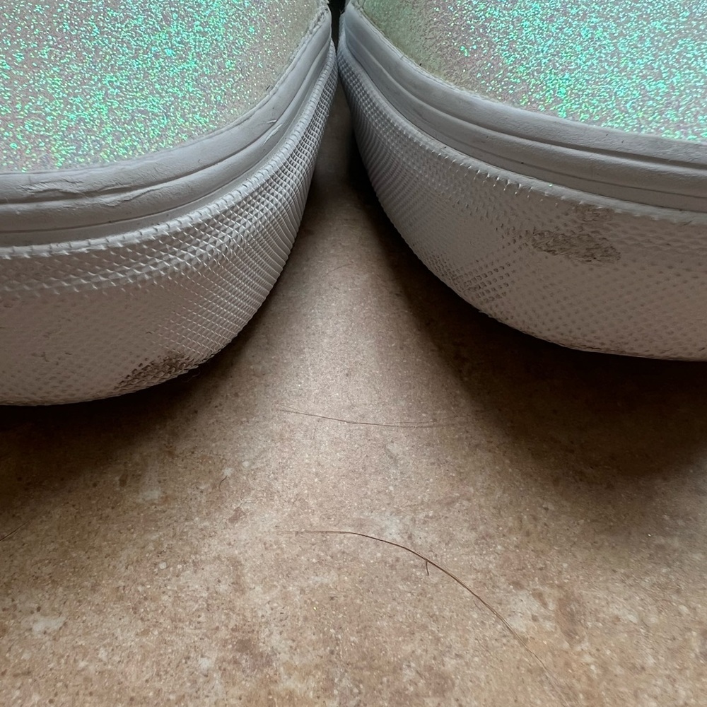 Vans Old School UV White/Pink Glitter Sneakers US Women’s 8 / US Men’s 6.5 - Picture 11 of 14